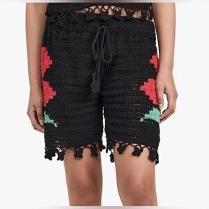 NWT CeliaB Genie Crochet Shorts. Size Large.